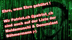 Ehre, wem Ehre gebührt !