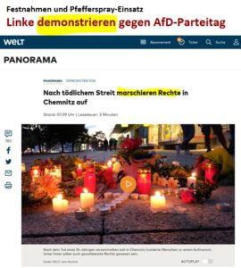 Linke demonstrieren, Rechte marschieren #chemnitz